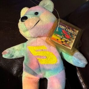 1999 Terry Labonte Nascar Drivers Plush Multi-Colored Bear